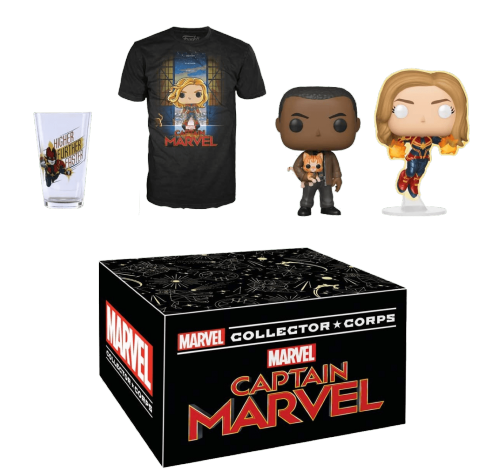 Капитан Марвел набор (Captain Marvel Collector Corps Box (Размер S)) от Фанко и Марвел