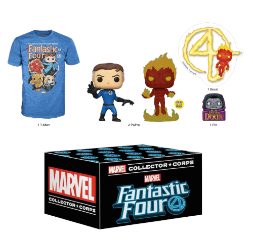 Фантастическая Четверка набор (Fantastic Four Box) из набора Collector Corps от Фанко и Марвел