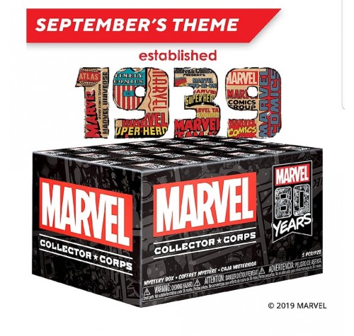 Марвел 80 лет (Marvel 80th Anniversary (размер S)) из набора Collector Corps от Фанко и Марвел