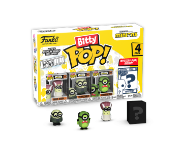 Bride Kevin, Frankenbob, Creature Mel and Mystery Bitty 4-pack (PREORDER EarlyAug24) из мультфильма Minions