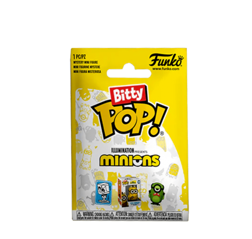 Миньоны Битти 2,5 см ЗАКРЫТЫЙ пакетик (Minions Bitty Pop! Mystery Blind Bag) (PREORDER EarlyNov24) из мультфильма Миньоны