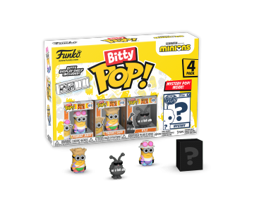 Tourist Jerry, Tourist Dave, Kyle and Mystery Bitty 4-pack (PREORDER EarlyAug24) из мультфильма Minions