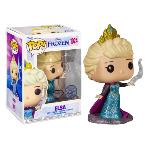 Эльза блестящая (Elsa Disney Ultimate Princess Diamond Glitter (PREORDER EarlyJuly) (Эксклюзив Entertainment Earth)) из мультфильма Холодное Сердце