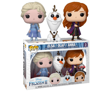 Anna, Elsa and Olaf 3-pack (Эксклюзив Barnes and Noble) из мультфильма Frozen 2