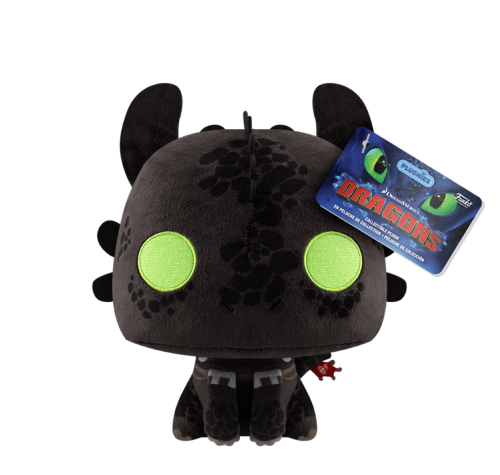 Беззубик плюш 18 см (Toothless 7-inch Plush) (PREORDER MidNov24) из мультика Как приручить дракона 3