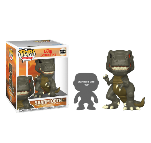 Острозуб 15 см (Sharptooth Super Sized 6-inch) (PREORDER MidOct25) из мультфильма Земля до начала времен