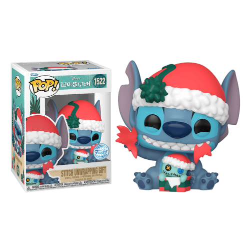 Стич разворачивающий подарок (Holiday Stitch Unwrapping Gift (Эксклюзив Hot Topic)) из мультфильма Лило и Стич