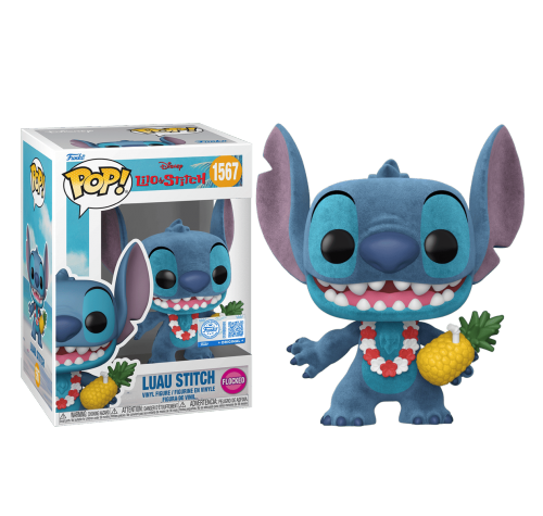 Стич Луау флокированный (Luau Stitch flocked (PREORDER MidJune25) (Эксклюзив Target)) из мультфильма Лило и Стич