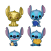 Стич Счастливой Хануки набор из 4-х мини фигурок (Stitch Happy Hanukkah Box Pocket 4-Pack) из мультфильма Лило и Стич