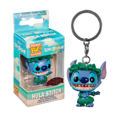 Стич в юбке для хулы брелок (Stitch in Hula Skirt Keychain (Эксклюзив Hot Topic)) из мультика Лило и Стич