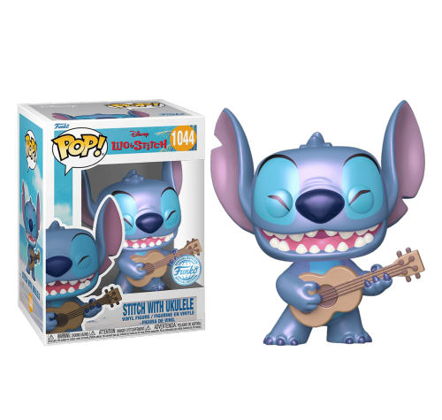Стич c укулеле перламутр (Stitch with Ukulele Pearlescent (Эксклюзив Walgreens)) (PREORDER MidMarch25) из мультфильма Лило и Стич Дисней