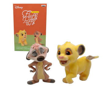 Simba and Timon Fluffy Puffy (PREORDER QS) из мультфильма The Lion King Disney