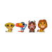 Симба блестящий, Зазу, Пумба и Муфаса (Glitter Simba, Zazu, Pumbaa and Mufasa 4-pack (preorder WALLKY) (Эксклюзив)) из мультфильма Король Лев