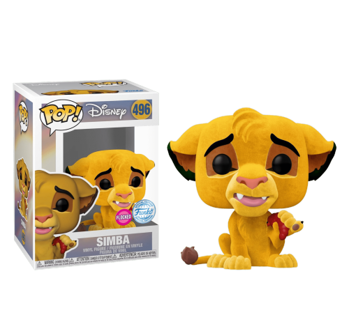 Симба флокированный (preorder WALLKY) (Simba flocked (Эксклюзив Funko Shop)) из мультфильма Король Лев