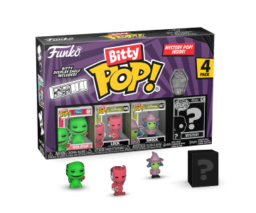 Oogie Boogie, Lock, Shock and Mystery Bitty Pop! 4-Pack (PREORDER EarlyMay24) из мультика Nightmare Before Christmas