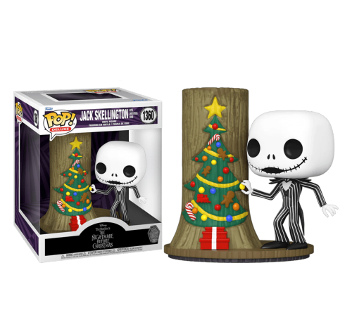 Джек Слеллингтон с рождественской дверью (Jack Skellington With Christmas Door Deluxe) (preorder Premix) из мультика Кошмар перед Рождеством