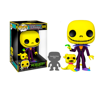 Jack Skellington with Zero Blacklight Jumbo 10-inch (PREORDER Premix) из мультика Nightmare Before Christmas 809