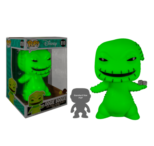 Бугимэн светящийся 25 см (preorder Premix) (Oogie Boogie GitD Jumbo 10-inch (Эксклюзив Funko Shop)) из мультика Кошмар перед Рождеством