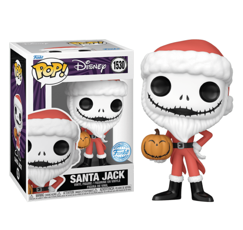 Санта Джек с тыквой (Santa Jack with Jack-O-Lantern (Эксклюзив Hot Topic)) (PREORDER MidFeb25) из мультика Кошмар перед Рождеством