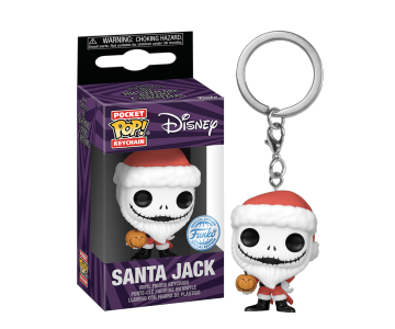 Santa Jack with Jack-O-Lantern keychain (Эксклюзив Hot Topic) (PREORDER MidMarch25) из мультика The Nightmare Before Christmas