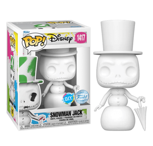 Джек Скеллингтон снеговик Раскрась Сам (Snowman Jack Skellington DIY (Эксклюзив Walmart)) (preorder Premix) из мультика Кошмар перед Рождеством