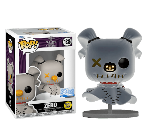 Зеро пэчворк светящийся (Zero Patchwork GitD (Эксклюзив Hot Topic)) из мультика Кошмар перед Рождеством