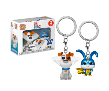 Max With Cone and Snowball Superhero Suit keychain 2-pack (preorder WALLKY) (Эксклюзив Walmart) из мультфильма Secret Life of Pets 2