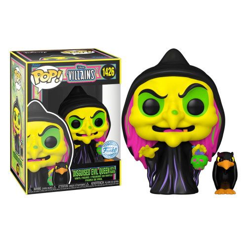 Злая Королева замаскированная с вороном (Disguised Evil Queen with Raven Blacklight (PREORDER USR) (Эксклюзив Box Lunch)) из мультика Белоснежка и семь гномов