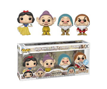 Glitter Snow White, Dopey, Sleepy and Grumpy 4-pack (Эксклюзив) из мультика Snow White and the Seven Dwarfs
