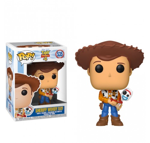 Шериф Вуди с Вилкинсом (Sheriff Woody holding Forky (Эксклюзив Hot Topic)) из мультика История игрушек 4