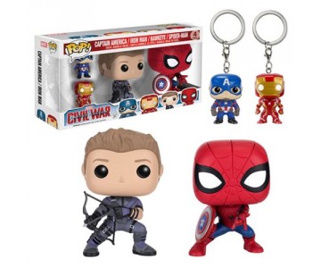 Captain America, Iron Man, Hawkeye, Spider-Man 4-pack из фильма Captain America: Civil War