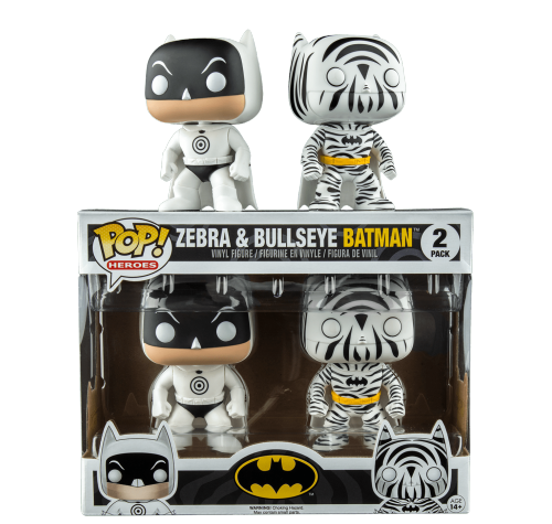Бэтмен Зебра и Мишень (Batman Zebra and Bullseye 2-pack (Эксклюзив Hot Topic)) (preorder WALLKY P) из комиксов DC Comics Funko POP