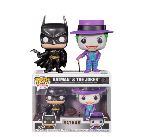 Бэтмен и Джокер металлик (Batman and The Joker Metallic 2-Pack (Эксклюзив)) из фильма Бэтмен (1989) DC Comics
