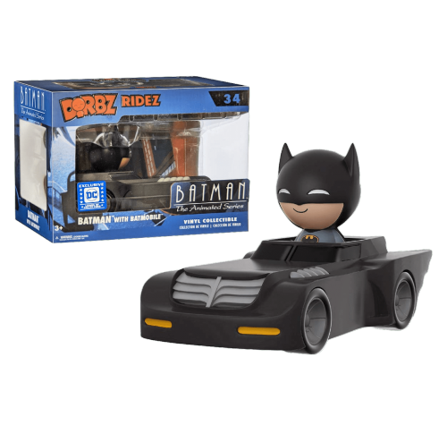 Бэтмен на Бэтмобиле (Batman with Batmobile Dorbz Ridez (Эксклюзив DC Legion of Collectors)) из комиксов ДС Комикс