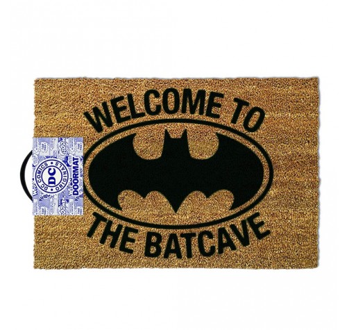 Бэтмен Добро пожаловать в Бэт-пещеру коврик (Batman Welcome to the Batcave door mat) из комиксов ДС Комикс