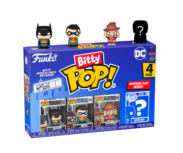 Batman, Robin, Scarecrow and Mystery Bitty 4-Pack из комиксов DC Comics