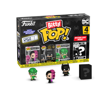 Batman, Two-Face, The Riddler and Mystery Bitty 4-Pack (PREORDER EarlyNov24) из комиксов DC Comics