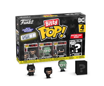 The Batman, Selina Kyle, The Riddler and Mystery Bitty 4-Pack из комиксов DC Comics