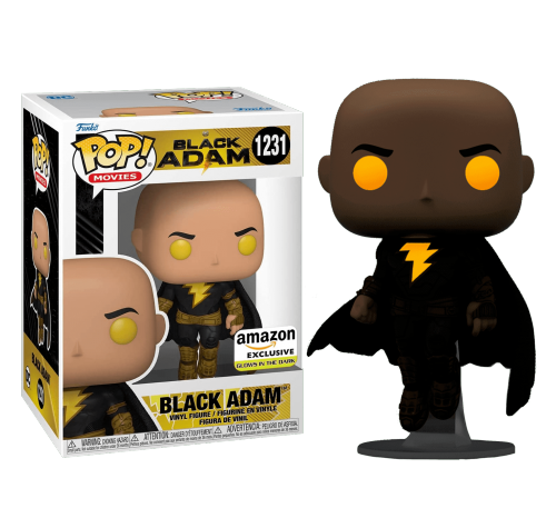Чёрный Адам светящийся со стикером (Black Adam GitD (Эксклюзив Amazon)) из фильма Чёрный Адам