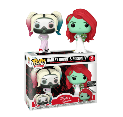 Харли Квинн и Ядовитый Плющ со стикером (Harley Quinn and Poison Ivy 2-pack (Эксклюзив Entertainment Earth)) из мультсериала Харли Квинн