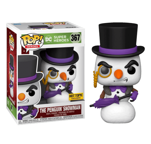 Пингвин Снеговик со стикером (Penguin as Snowman (Эксклюзив Hot Topic)) из комиксов ДС Комикс Праздники