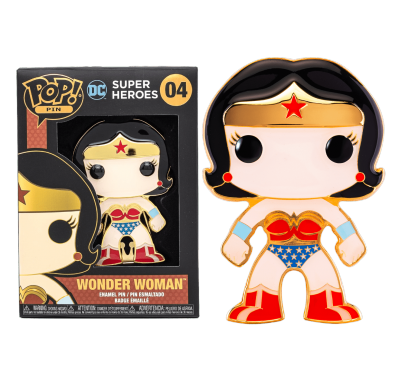 Чудо-женщина значок 10 см (Wonder Woman 4-inch Enamel Pin) из комиксов DC Comics