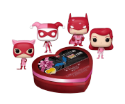 Batman, Catwoman, Harley Quinn, Poison Ivy Valentine’s Day Pocket Heart-Shaped Box 4-Pack из комиксов DC Comics