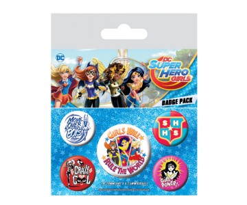 Super Hero Girls Badge Pack из комиксов DC Comics