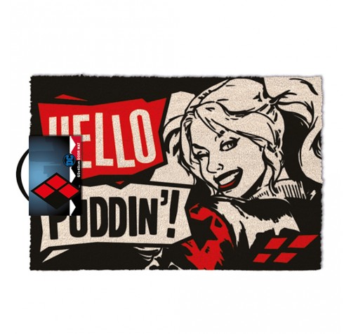 Харли Квин Привет Пудинг коврик (Harley Quinn Hello Puddin' door mat) из комиксов ДС Комикс