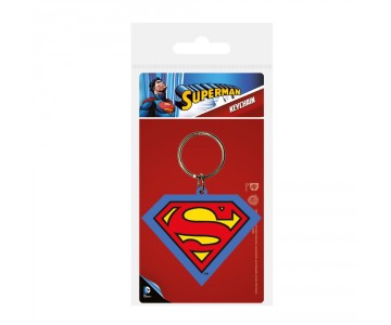Superman Shield Rubber Keychain из комиксов DC Comics