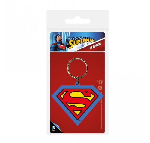 Брелок Супермен (Superman Shield Rubber Keychain) из комиксов ДС Комикс