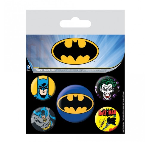 Набор значков Бэтмен (Batman Badge Pack) из комиксов ДС Комикс