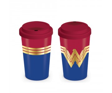 Wonder Women Logo Travel Mug из комиксов DC Comics