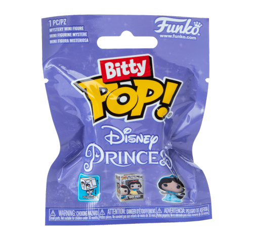 Принцессы Дисней Битти 2 см ЗАКРЫТЫЙ пакетик (Disney Princess Bitty Pop! Mystery Blind Bag) (PREORDER EarlyMay24) из мультиков Дисней